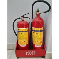 Bộ bình chữa cháy CO2 5kg và ABC 8 kg kèm kệ để bình cho dãy phòng trọ