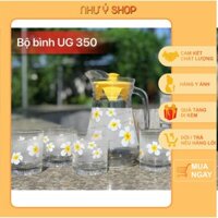 Bộ bình cốc thủy tinh Thái Lan 350  ( Đồ gia dụng Như Ý )