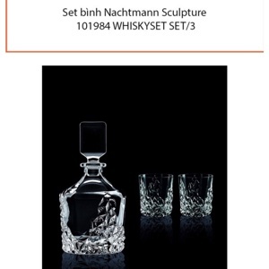 Bộ bình đựng rượu pha lê Whiskey Nachtmann Sculpture 101984