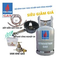 Bộ Bình Gas 12kg Và Bếp Gas Công Nghiệp Van Ngắt Gas Tự Động