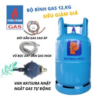 Bộ Bình Gas 13kg Gas Petrolimex Van Gas Katsura Nhật Ngắt Gas Tự Động