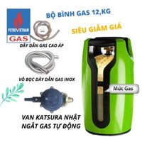 Bộ Bình Gas Composite Van Gas Katsura Nhật Ngắt Gas Tự Động