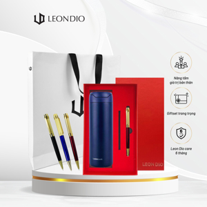 Bộ bình nước giữ nhiệt và cốc 2 lớp chống nóng Carlmann GIFT1/ GIFT3