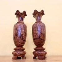 Bộ bình gỗ cẩm lai cao 35cm