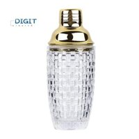 Bộ bình lắc Cocktail thủy tinh 13Oz - Bình lắc thủy tinh cho Cocktail, Bình lắc uống Cocktail và Cocktail Bình lắc vàng Dễ sử dụng