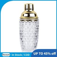 Bộ bình lắc Cocktail thủy tinh 13Oz - Bình lắc thủy tinh cho Cocktail, Bình lắc uống Cocktail và Cocktail Bình lắc vàng Dễ sử dụng