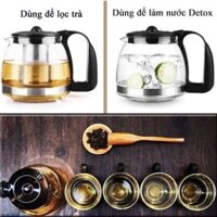 Bộ bình lọc trà thuỷ tinh chịu nhiệt