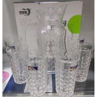 Bộ bình ly thủy tinh 7 món