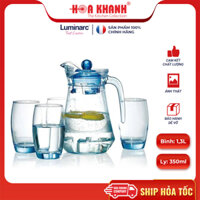 Bộ bình ly thủy tinh Arc Blue 5 món - L0535