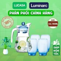 Bộ Bình Ly Thủy Tinh Luminarc Arc Salto Blue 5 món - L6105 | Phân Phối Chính Hãng
