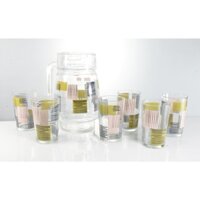 BỘ BÌNH LY UỐNG NƯỚC - BỘ BÌNH LY THỦY TINH MAXIM 7 MÓN - Nhập khẩu Indonesia theo tiêu chuẩn Châu Âu