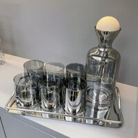 Bộ Bình Nước - Set Bình Rượu Whíkey Thủy Tinh Chịu Nhiệt Thiết Kế Sáng Tạo - Sang Trọng