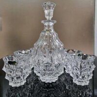 Bộ bình rượu pha lê Bohemia Gai