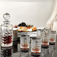 Bộ bình rượu pha lê cao cấp Bohemia Diamond-Sản xuất trực tiếp tại Séc