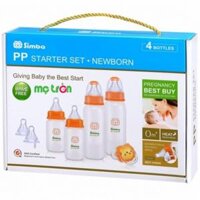Bộ bình sữa nhựa PP Simba