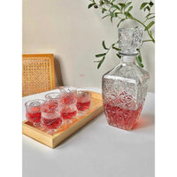 BỘ BÌNH THUỶ TINH KÈM 6 LY XINH XINH