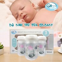 Bộ Bình Trữ Sữa GB-Baby 180ml D199 3 Bình