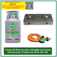 Bộ Bình Van Dây Tự Động Bếp Gas Dương Đôi Rinnai RV-375(G)Thương hiệu: