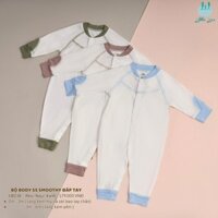 Bộ body đáp tay Little Love sơ sinh tặng kèm phụ kiện bao tay chân/ nón cho bé