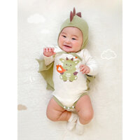 bộ body kèm mũ cho bé sơ sinh hàng quảng châu