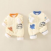 Bộ body suit cho bé hình bạch tuộc ngộ nghĩnh