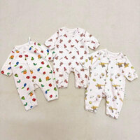 Bộ body suit dài tay hoạ tiết hoạt hình cho bé yêu  dư xịn Nhật