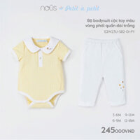 Bộ bodysuit cộc tay phối quần dài