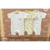 Bộ bodysuit cộc tay vải sợi tre cho bé sơ sinh đến 12 tháng - Arich.vn