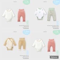 Bộ Bodysuit Dài Tay Nous Chất Liệu Mềm Mịn Cho Bé Trai, Bé Gái