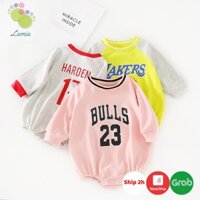 Bộ Bodysuit Dài Tay Thu Đông Cho Bé Trai Bé Gái Sơ Sinh