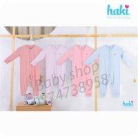 Bộ bodysuit dài tay vải sợi tre (Bamboo) chính hãng HAKI -BB007