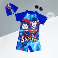 Bộ bơi bé trai Người nhện, Siêu nhân kèm mũ bơi