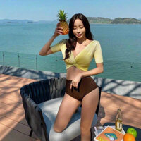 Bô bơi, bộ bikini 2 mảnh bộ tắm biển xoắn ngực quần tam giác tôn dáng