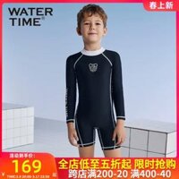 bộ bơi dài tay trẻ em Đồ bơi trẻ em WaterTime bé trai huấn luyện chuyên nghiệp chống nắng dài tay quần lót boxer cỡ trung đồ bơi trẻ em mùa hè đồ bơi cho bé trai 8 tuổi đồ bơi bé gái 7 tuổi