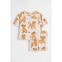 Bộ bơi rời Hm cộc tay màu be Lion King size 3m - 4y