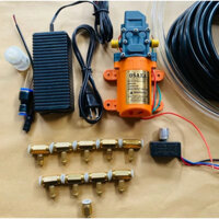 Bộ bơm đơn osaka CAM kèm nguồn 12v 5a 10 béc đồng 20m dây 8li 1m dây hút 12li 1 điều tốc 1 lọc rác và 1 đầu chuyển nhé ạ