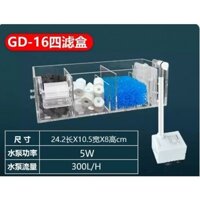 Bộ Bơm, Máng Lọc LỌC TRÀN Nhiều Ngăn Jeneca GD JENECA XGD - DÙNG CHO HỒ CÁ TỪ 30-60CM