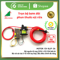 Bộ bơm rửa xe phun tưới SINLEADER hoặc Đỉnh Phong  12V 9-12L/p