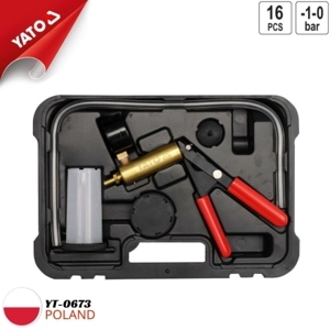 Bộ bơm tay xả dầu phanh kiểm tra chân không và áp suất ống 16 chi tiết YT-0673