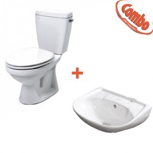 Bộ bồn cầu + Chậu rửa Inax C-117VA+L-284V