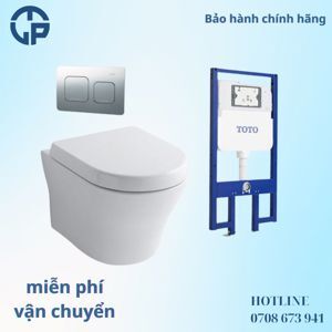 Bộ bồn cầu treo tường Toto CW162B-WH172B-HMB003CPR-2 - 1 khối