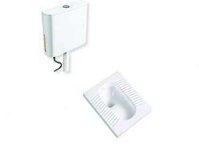 Bộ bồn cầu xí xổm kèm két nước treo tường ATMOR AT4406/AT5204S