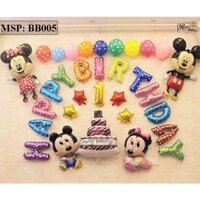 BỘ BÓNG BAY SINH NHẬT MICKEY BB005