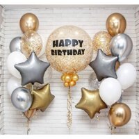 Bộ bong bóng bay Happy Birthday nhiều màu hla42