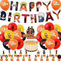 Bộ Bong Bóng Latex In Hình Naruto Trang Trí Bánh Kem Sinh Nhật Chủ Đề Tiệc Sinh Nhật