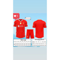 Bộ Bóng Đá Liverpool Sân nhà Chất Dệt Kim không bong tróc