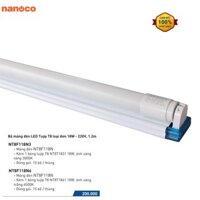 Bộ Bóng Đèn LED + Máng Dạng Tuýp T8 Nanoco 18W - NT8F118N3, NT8F118N6