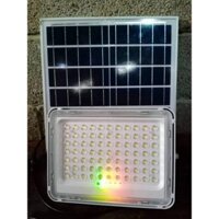 Bộ bóng đèn pha led sự dụng năng lượng mặt trời 200w, thân bóng nhựa đặc có chế độ tự động bật tắt