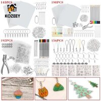 Bộ Bông Tai Nhiệt Sáng Tạo Bao Gồm Dây Xích Phụ Kiện Bút Chì Miếng