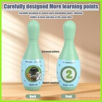 Bộ Bowling Cho Bé Tập Đi Hoạt Hình Bowling Bộ Đồ Chơi Với 6 Nhẫn 3 Quả Bóng 12 Bowling Chân Đảng Ủng Hộ Đồ Chơi Bowling Trò Chơi tayenivn